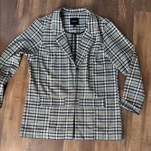 Liverpool Jeans Company Plaid Blazer Large L Liverpool Los Angeles